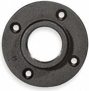 ZORO SELECT 5P603 Malleable Iron Floor Flange Class 150