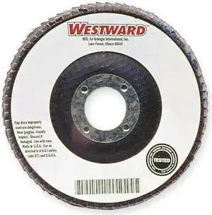 ZORO SELECT 78072775450 Flap Disc,Type 27,4" dia.,36 Grit