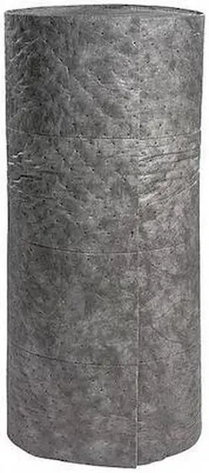 SPILLTECH GRL150M Sorbent Roll, 44 gal, 30 in x 150 ft, Universal, Gray,