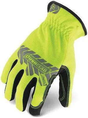 IRONCLAD IEX-HSY-04-L Hi-Vis Mechanics Touchscreen Gloves, L, Yellow, Single