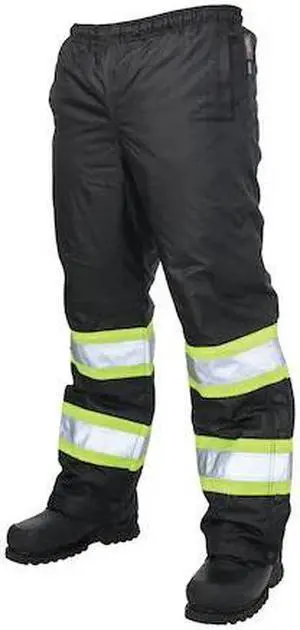 TOUGH DUCK S61411 High Visibility Pants,Black,Unisex