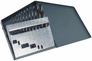 CLE-LINE C74058 11PC 135 Degree Heavy-Duty Jobber Length Drill Set Cle-Line