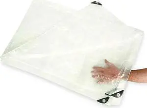 ZORO SELECT 2ZJ55 Tarp, 20 x 30 ft, 5.1 mil, Polyethylene, Standard Duty,