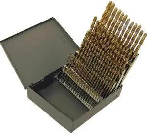 CHICAGO-LATROBE 41802 26PC 135 Degree Heavy-Duty Jobber Length Drill Set
