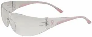BOUTON OPTICAL 250-10-0900 Eva, Safety Glasses Anti-Scratch, Clear Lens,