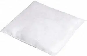 SPILLTECH WPIL1010 Sorbent Pillow, 30 gal, 10 in x 10 in, Oil, White, 40 PK