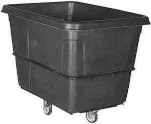 ZORO SELECT 36FK88 Cube Truck,3/8 cu. yd.,700 lb. Cap,Black