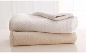 GRAND PATRICIAN Grand Patrician Blanket,Queen,White,PK 2