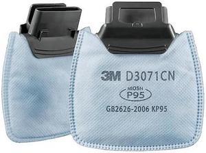 3M D3071 Filter, D3000, White, Push to Connect, 3M(TM) Secure Click(TM)