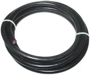 WESTWARD 19YE12 Welding Cable,3/0,10 ft.,Black,Rubber