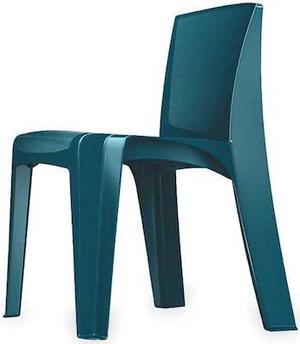 CORTECH 86484-SB Stacking Chair, RazorBack Series, Polypropylene Slate Blue