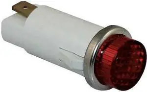 DAYTON 22NY43 Raised Indicator Light,Red,24V