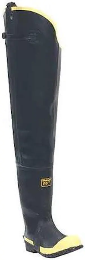 LACROSSE 109050 Hip Wader, Rubber Upper, Rubber Outsole, Steel Toe, 31 in Boot