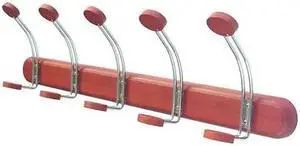 ZORO SELECT 45NG69 Coat Rack,Cherry,7-3/4 in. D