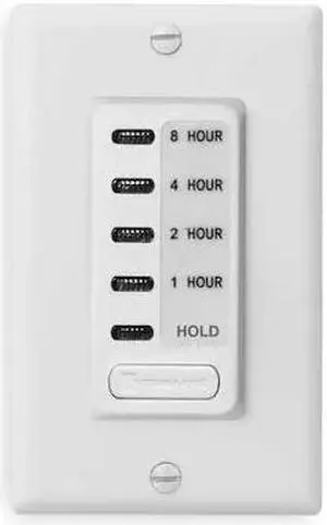 INTERMATIC EI220W Electronic Timer, 1-2-4-8-Hr, SPST, 120 V