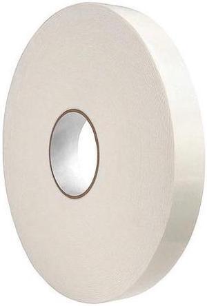 ZORO SELECT TC442-0.75" X 36YD Double-Sided Foam Tape, 3/4 in W, 36 yd L, 1/16