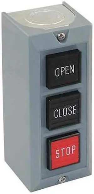 DAYTON 20C797 Push Buttn Cntrl Station,Open/Close/Stop