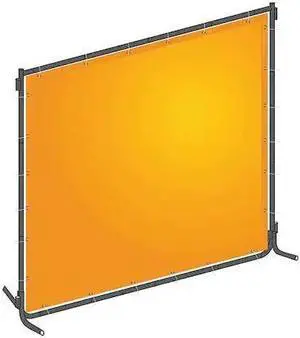 ZORO SELECT 22RN70 Welding Screen, Transparent PVC, 8 ft. W., 6 ft. H., 13
