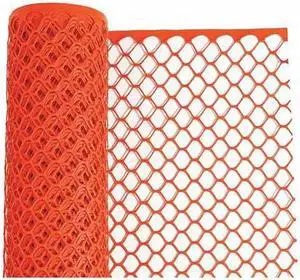 TENAX 64090204 Safety Fence,4 ft. H,Orange,50 ft. L