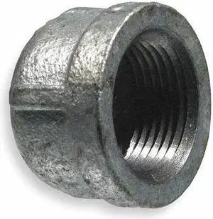 ZORO SELECT 5P906 2" FNPT Galvanized Cap