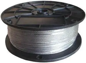 DAYTON 33RG93 Cable,1/8 in.,250 ft.,7 x 19,SS