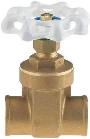MILWAUKEE VALVE UP668 1-1/4 Gate Valve,1-1/4 In.,Solder