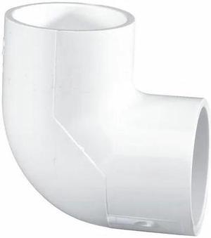 ZORO SELECT 406060 PVC Elbow, 90 Degrees, Socket x Socket, 6 in Pipe Size