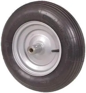 ZORO SELECT 1NWV7 Pneumatic Wheel,16 In,435 lb