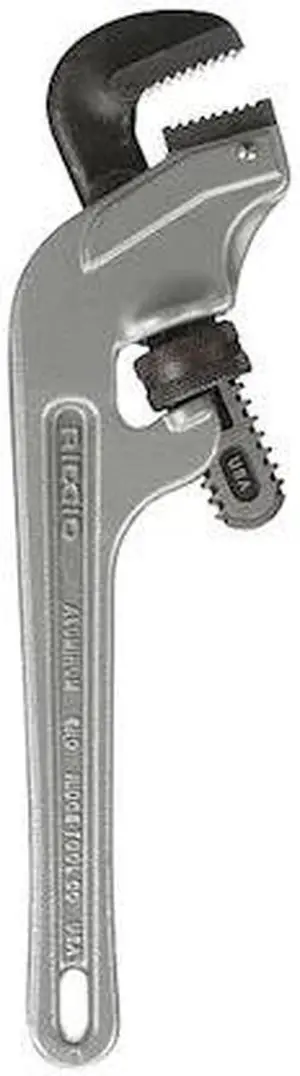 RIDGID 90107 10 in L 1 1/2 in Cap. Aluminum End Pipe Wrench