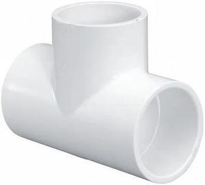 ZORO SELECT 401040 PVC Tee, Socket x Socket x Socket, 4 in Pipe Size