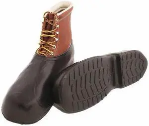 TINGLEY 1300 Overshoes, Ankle Style, Natural Rubber, Cleated Sole, 4 in.