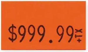 GARVEY 90945 Pricing Label Kit,1-Line,Red,PK3 GARVEY 90945 Pricing Label Kit,1-Line,Red,PK3