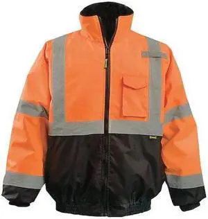 OCCUNOMIX LUX-350-JB-BOL Jacket,Unisex,L,Orange