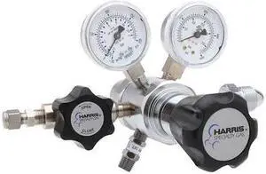 HARRIS KH1099 High Purity Gas Regulator, Argon, Helium, Nitrogen, Two Stage,
