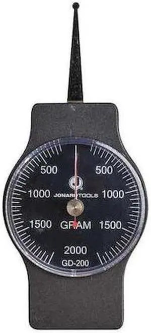 JONARD TOOLS GD-200 Dynamometer Gauge,Dial,200-2000g