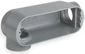 HUBBELL KILLARK OLR-5M Conduit Outlet Body,Iron,LR,1-1/2 In.