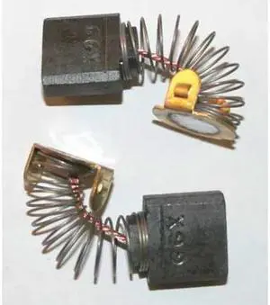 DAYTON 6YHY6 Motor Brush Set,1/4 In L,5/8 In W,Pk2