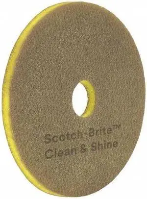 SCOTCH-BRITE 09541 Scrubbing Pad,Yellow,Size 20",PK5