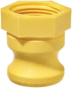 USA INDUSTRIALS BULK-CGF-448 Cam and Groove Adapter,3",Nylon