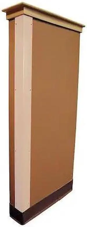 ZORO SELECT 19F847 Corner Guard, Flame Retardant, Almond, 2"W X 96"H