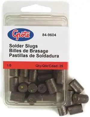 GROTE 84-9607 Solder Pellet with Flux,Yellow,PK25