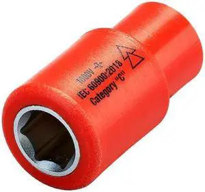 ITL 07214 1/4 in Drive Insulated Socket 11 mm, 7/16 in