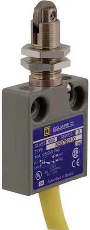 TELEMECANIQUE SENSORS 9007MS07S0300 Limit Switch, Plunger, Roller, SPDT, 10A at