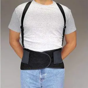 Allegro Elastic, Nylon, Polypropylene Back Support, 8" Width, XL, Black 7176-04