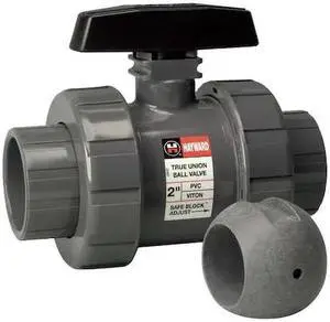 HAYWARD FLOW CONTROL TBH1125ASTV0Z00 Ball Valve, True Union, Z-Ball, 1-1/4",