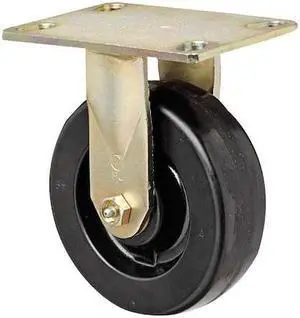 ZORO SELECT 1NVT7 Rigid Plate Caster,Phenolic,6 in,1650 lb