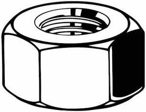 ZORO SELECT M04122.120.0001 Hex Nut, M12-1.75, Steel, Class 10, Zinc Yellow, 10