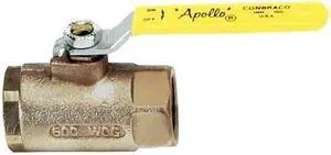 APOLLO 70-102-41 3/8" FNPT Bronze Ball Valve Inline