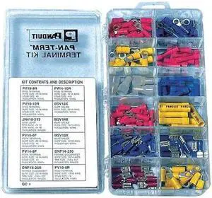 PANDUIT KP-1075Y Wire Connector & Terminal Kit, 10 AWG, Bare Insulated,