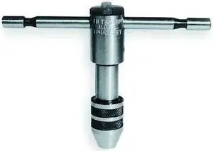 WESTWARD 2CYT6 T Handle Tap Wrench,Ratchet,7/32-1/2 In